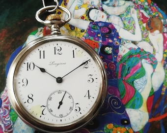 Montre de poche vintage LONGINES, 1915, 50 mm, en état de fonctionnement et révisée