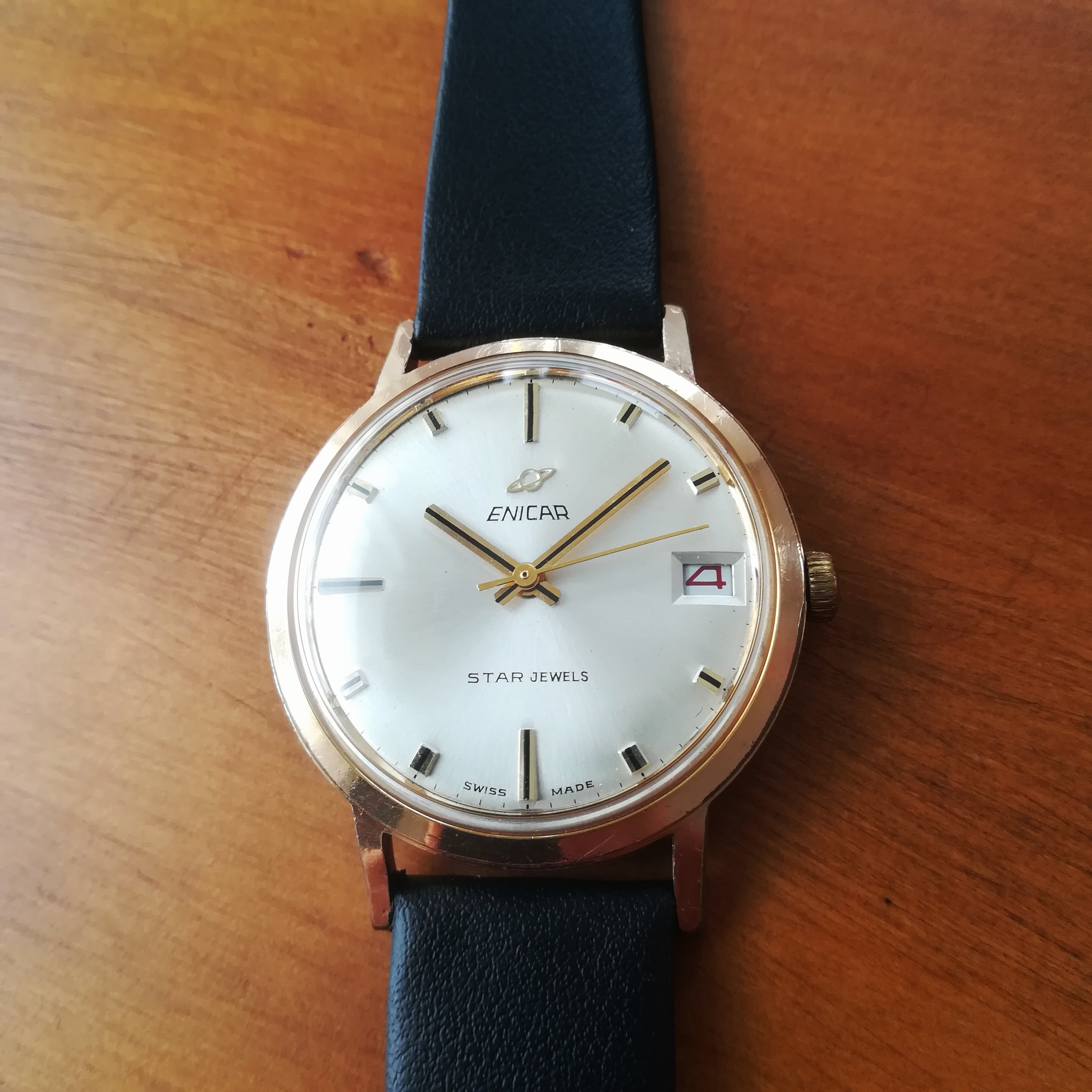 ENICAR Star Jewels Vintage Watch, 34 Mm, 1960s, Working and