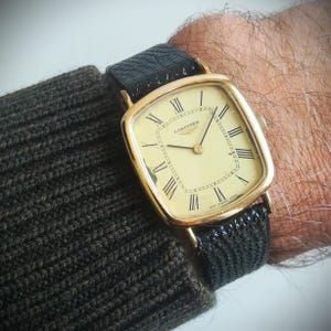 1980 LONGINES vintage watch, tonneau case, working and serviced