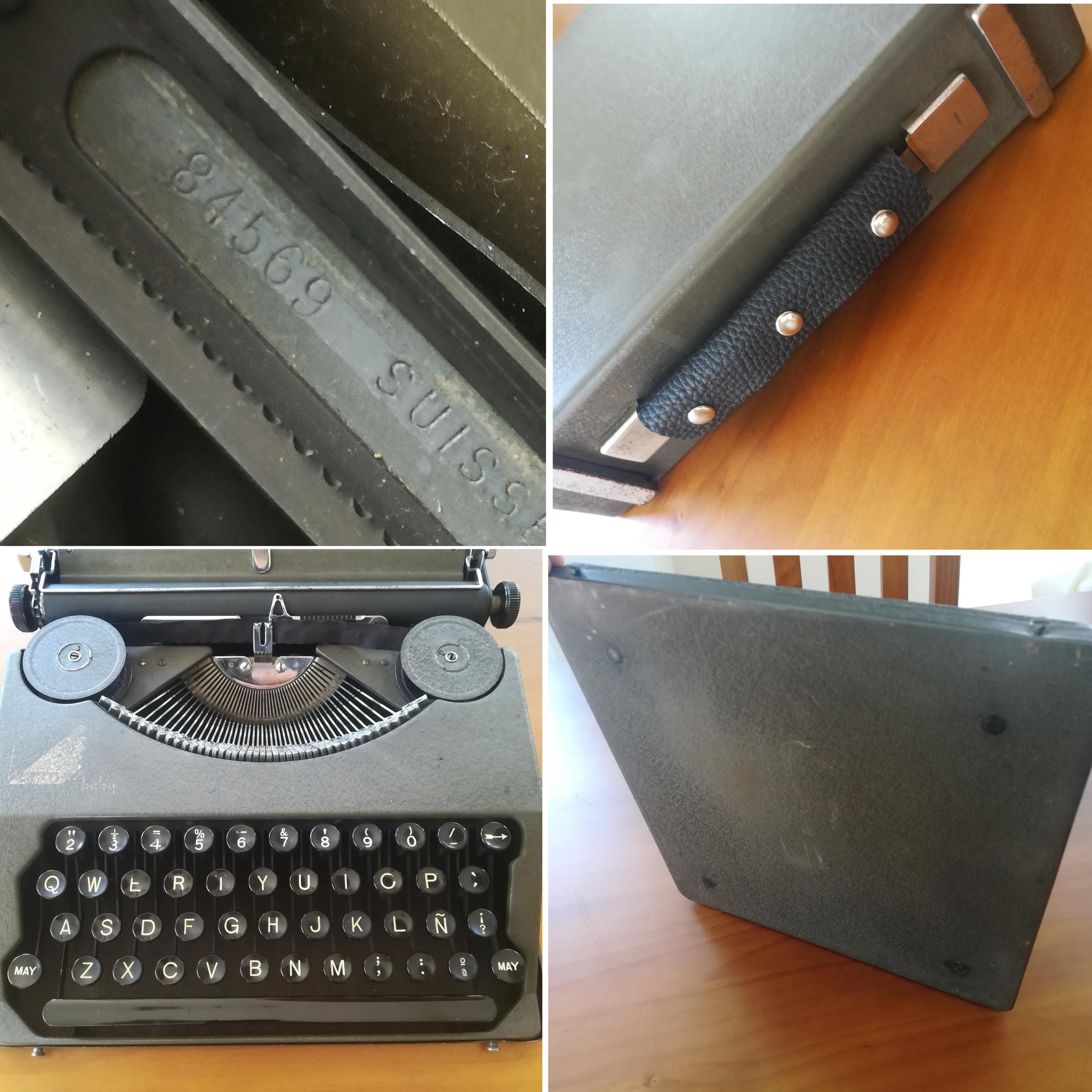 1936年製エルメス・ベビー・ヴィンテージタイプライター、動作確認済み