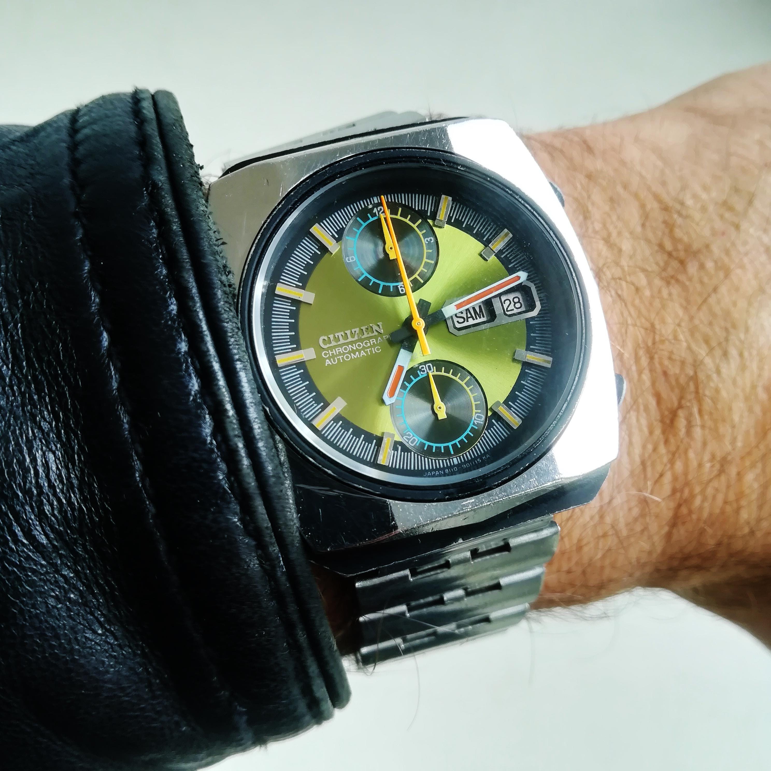 CITIZENオートマチック・クロノグラフ腕時計　23 jewels CITIZENオートマチック・クロノグラフ腕時計 23 jewels