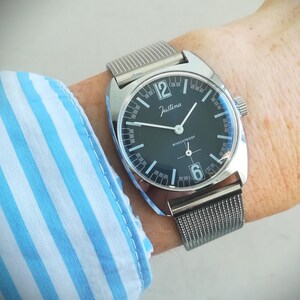 Montre vintage pour femme JUSTINA, années 1970, en état de fonctionnement et révisée