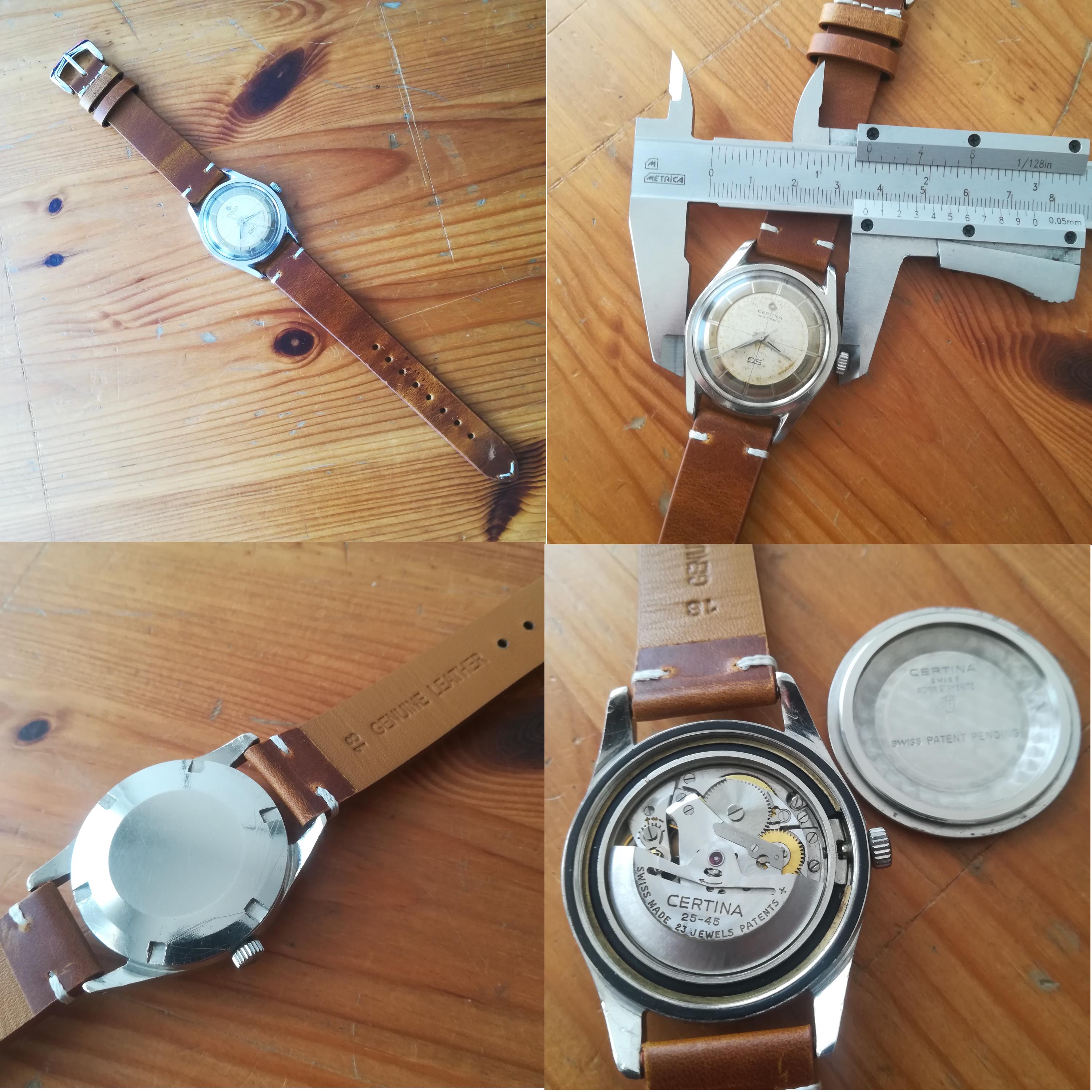 1959年製 CERTINA DS 初代ヴィンテージ自動巻き腕時計、動作確認済み 