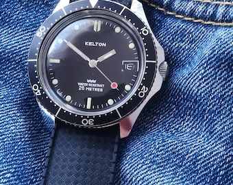 KELTON Timex Taucheruhr, 1970er Jahre, voll funktionsfähig