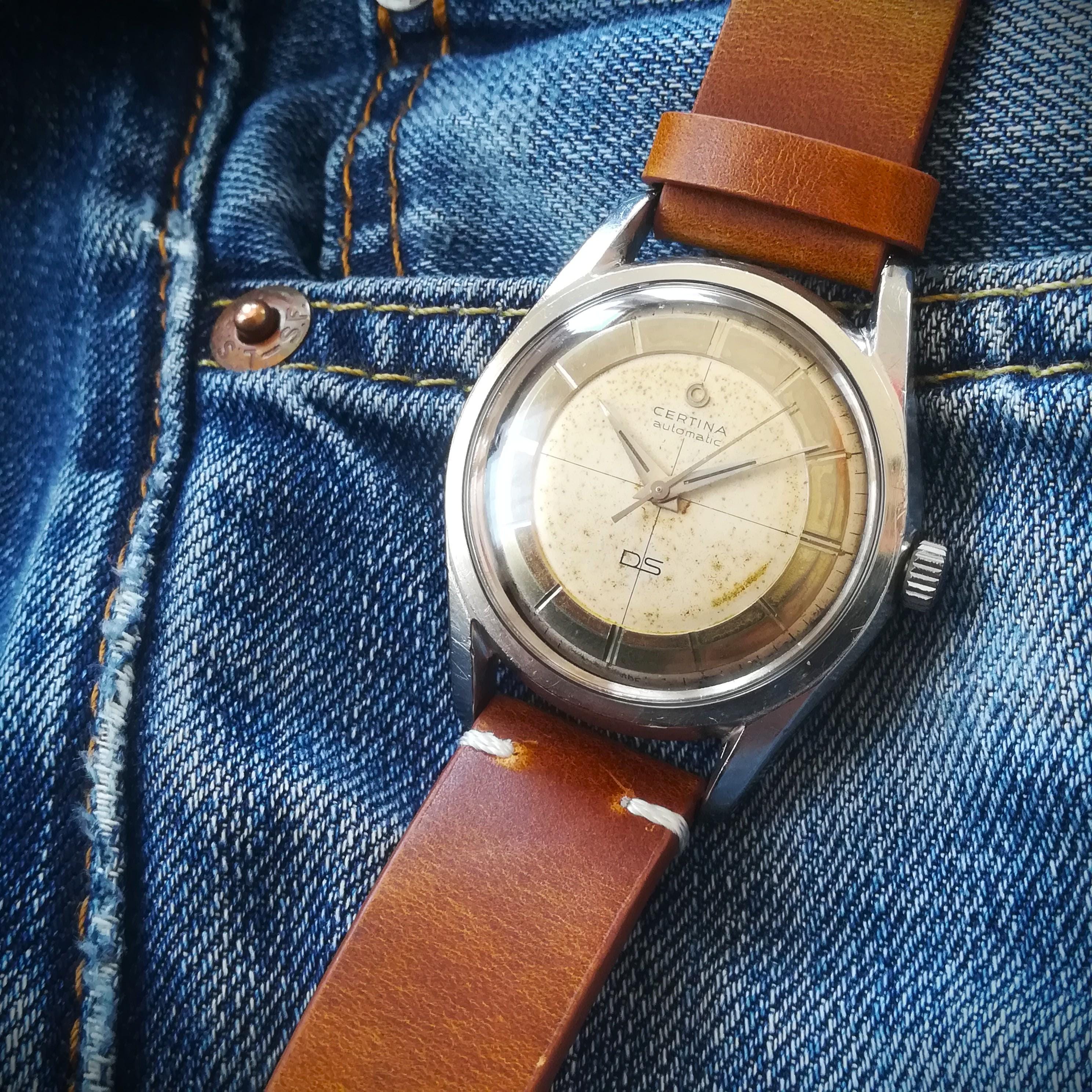 1959年製 CERTINA DS 初代ヴィンテージ自動巻き腕時計、動作確認済み