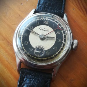 CERTINA vintage pointer date watch, 1945, cal. KF 320, working and serviced