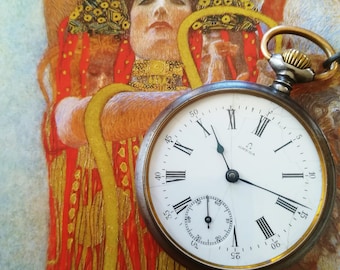 Reloj de bolsillo OMEGA vintage de 1899, 49 mm, funcionando y revisado.