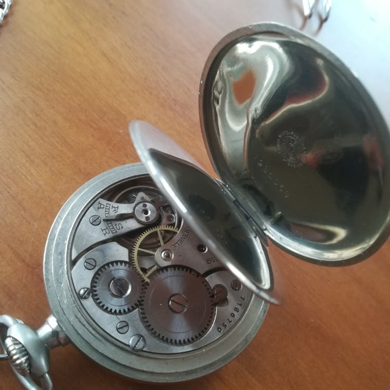 1930 OMEGA vintage pocket watch, 48.5 mm, working… - image 7