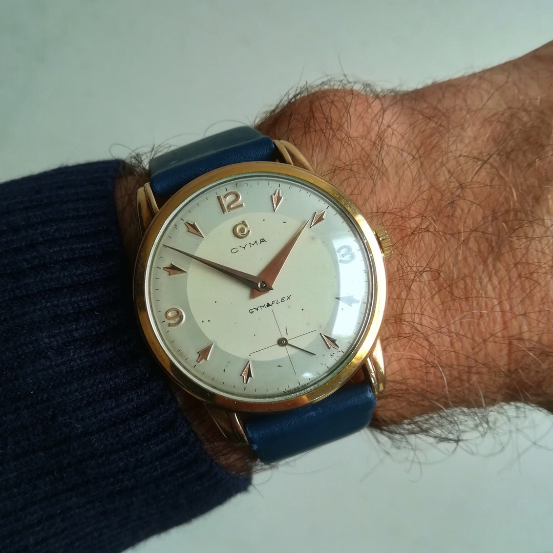 CYMA Cymaflex Vintage Uhr Kal. 586K 37 5 mm 1950er Jahre funktionsfahig und gewartet Etsy