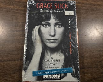 Grace Slick: Somebody to Love, Cassette Audio Book *Rare* Vintage [Sealed] 1998