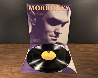 Morrissey: Viva Hate *Original Sire Gold Stamp Promo* (Rare) with Sleeve, Vintage VInyl Record Album Lp,1986