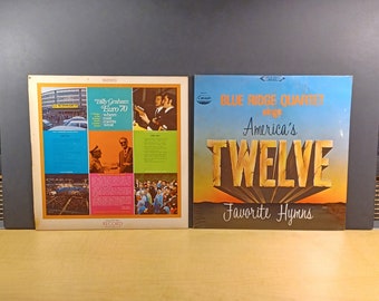 2 Album Lot [Sealed] Billy Graham/Blue Ridge Quartet, Vintage Vinyl Record Album Lps