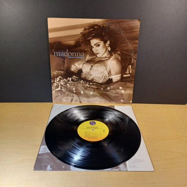 Madonna: Like A Virgin *Original with Sleeve* Vintage Vinyl Record Album Lp, 1984