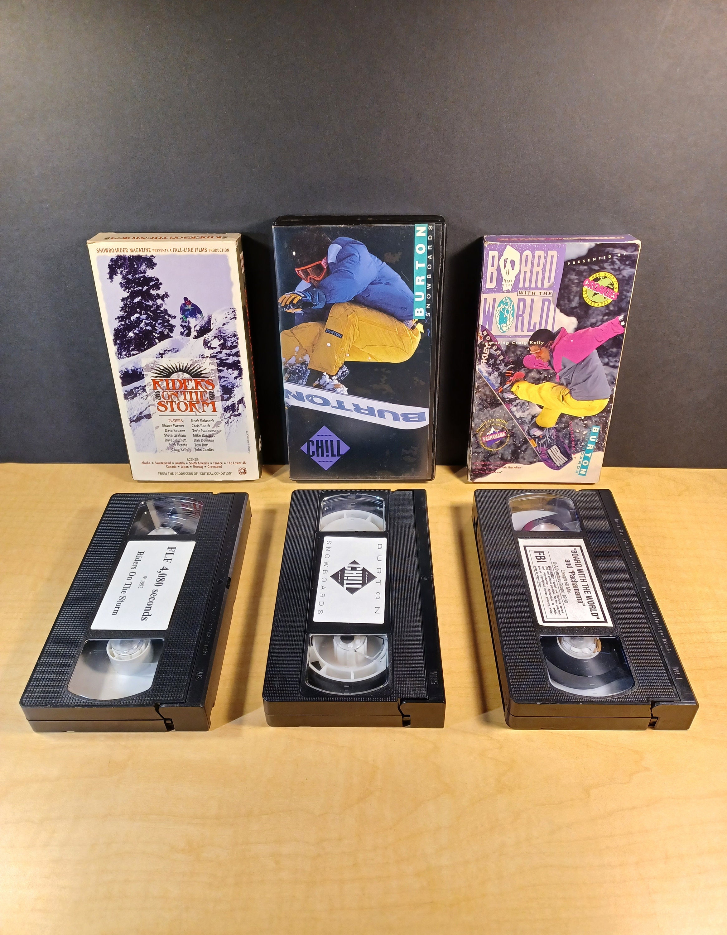 Lot of 3 *super Rare* Snowboarding VHS Tapes Z Riders on the Lot of 3 *super Rare* Snowboarding VHS Tapes Z Riders on the