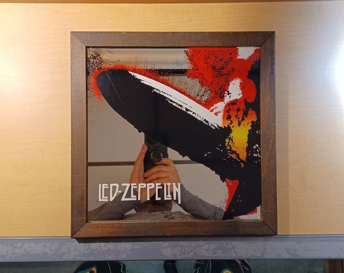 Led Zeppelin, rare 1970s Vintage Carnival Mirror Etsy