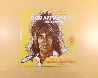 Rod Stewart: The Collection *Rare* 2 Album Set {Canadian Pressing} Vintage Vinyl Record Album Lp, 1977