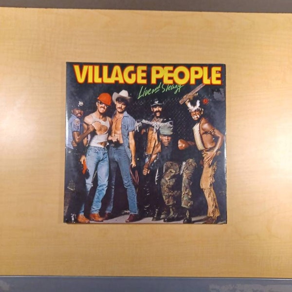 Village People: Live and Sleazy, 2 Album Set, Vintage Vinyl Record Album Lp, 1979