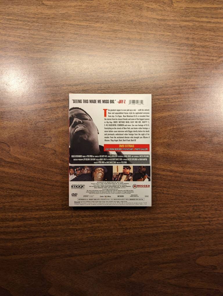 Notorious Big: Bigger Than Life, Vintage DVD, 2007 - Etsy