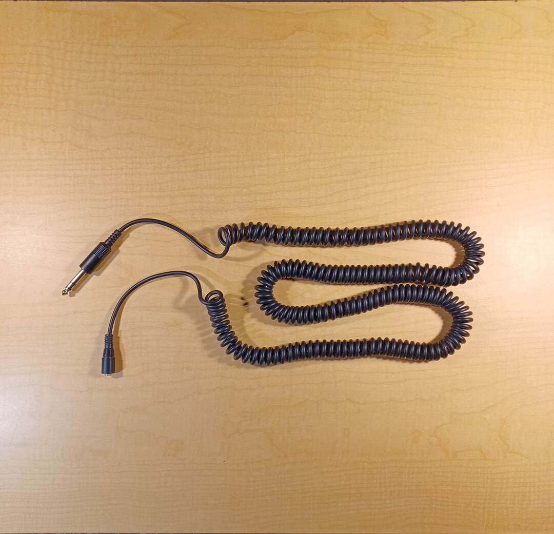 Vintage Coiled 10ft Audio Headphone Extension Cable Cord 198 Etsy