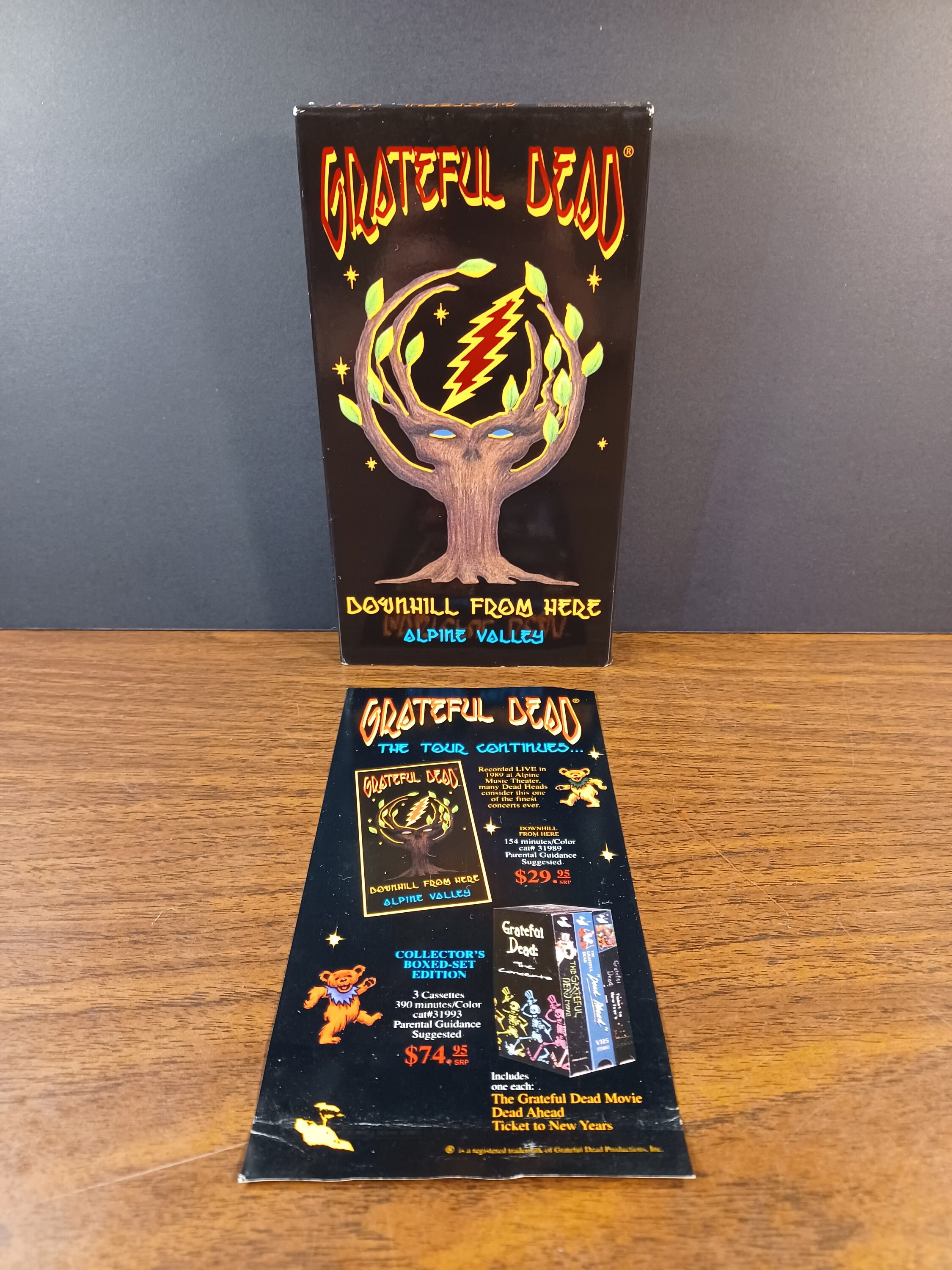 Grateful Dead: Downhill From Here, Alpine Valley 1989, Vintage VHS