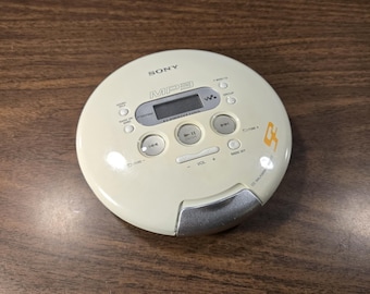 Vintage Sony D-SJ15 CD Player: Yellow Sports Discman G-protection