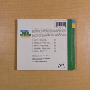 Tony Scott: Music For Yoga Meditation And Other Joys, Vintage CD, 1998 bild 2
