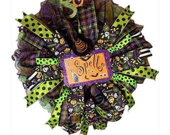 Spellbound Wreath, Spooky Holloween Wreath, Enchanted Wreath, Seasonal Decor, Creepy Wreath, Midnight Wreath, Boo Wreath, Witch Wreath