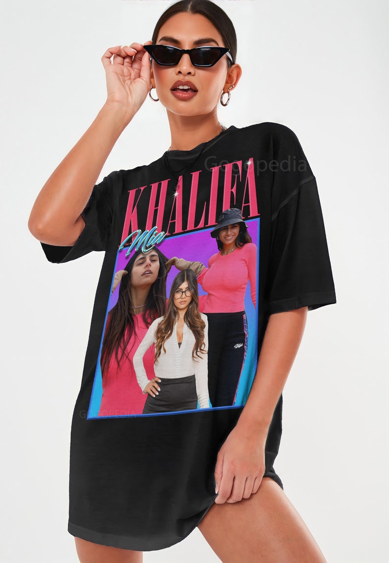 MIA KHALIFA Retro Unisex T-shirt Adult Actor Shirt Mia - Etsy