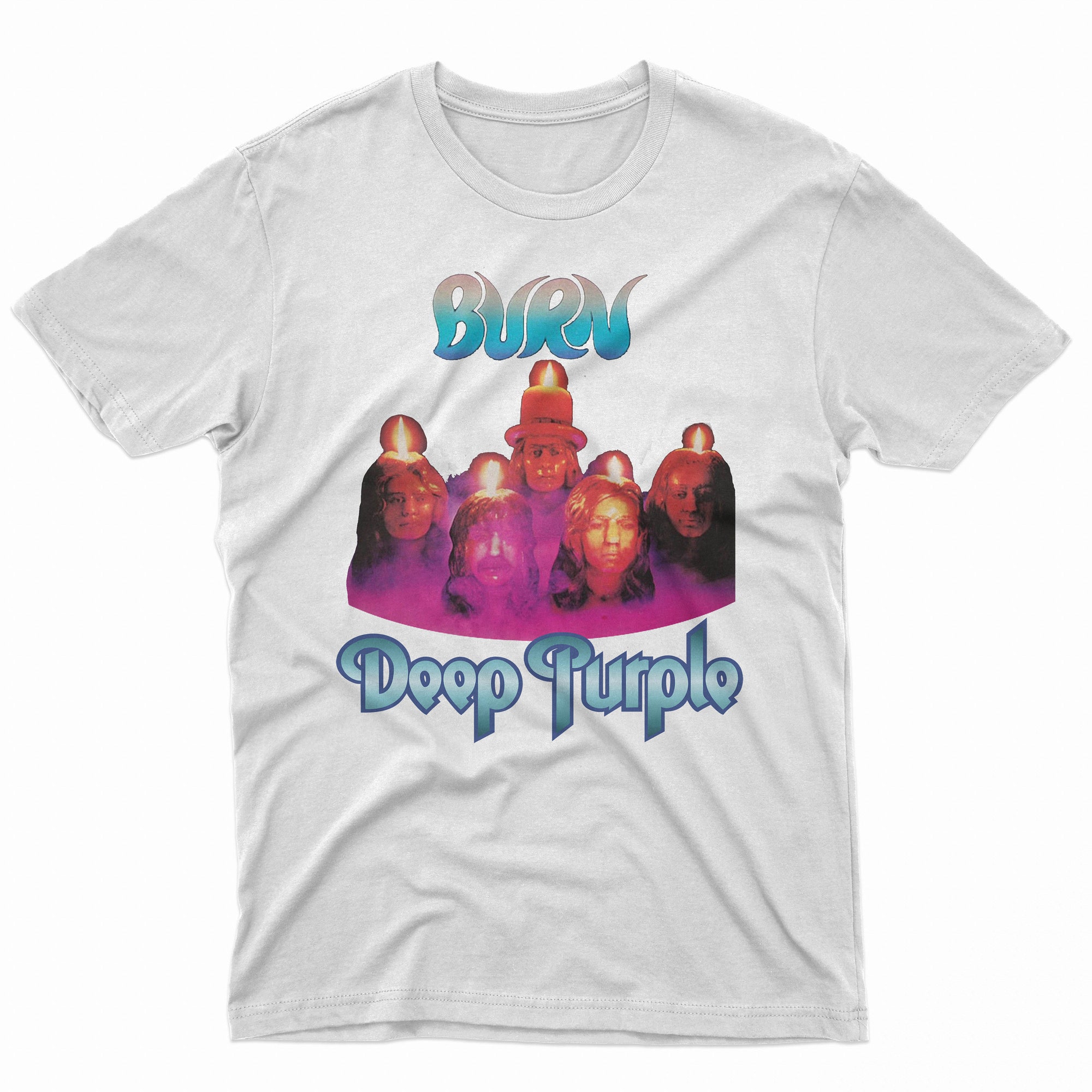 Discover RARE Vintage 1985 Deep Purple Burn Tour Concert T-Shirt, Deep Purple Hark Rock Band Black Tee,