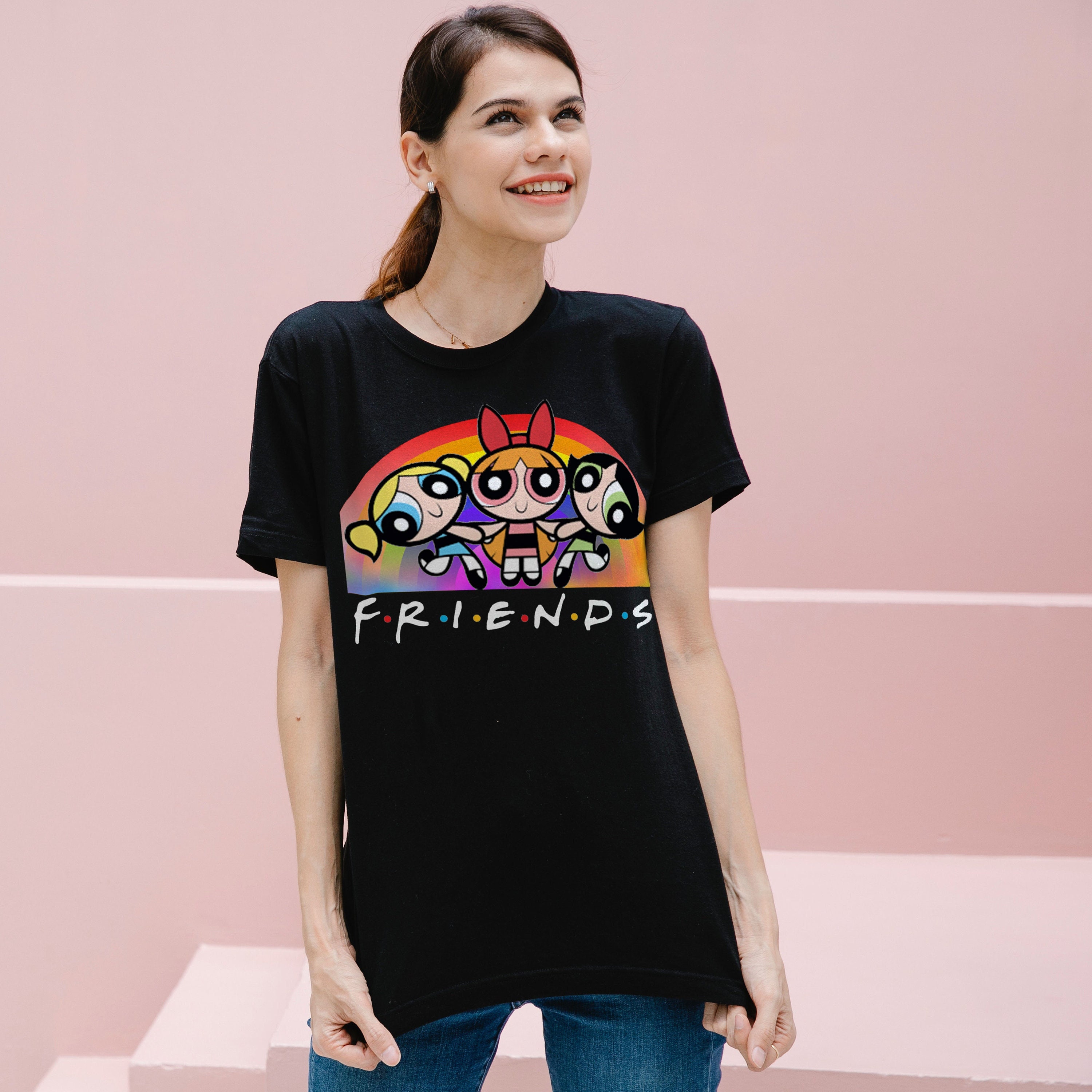 Camiseta Las Chicas Superpoderosas The Powerpuff Girls Divertido para Hombre Mujer y Ninos vendido por Susana SKU 181226 Printerval