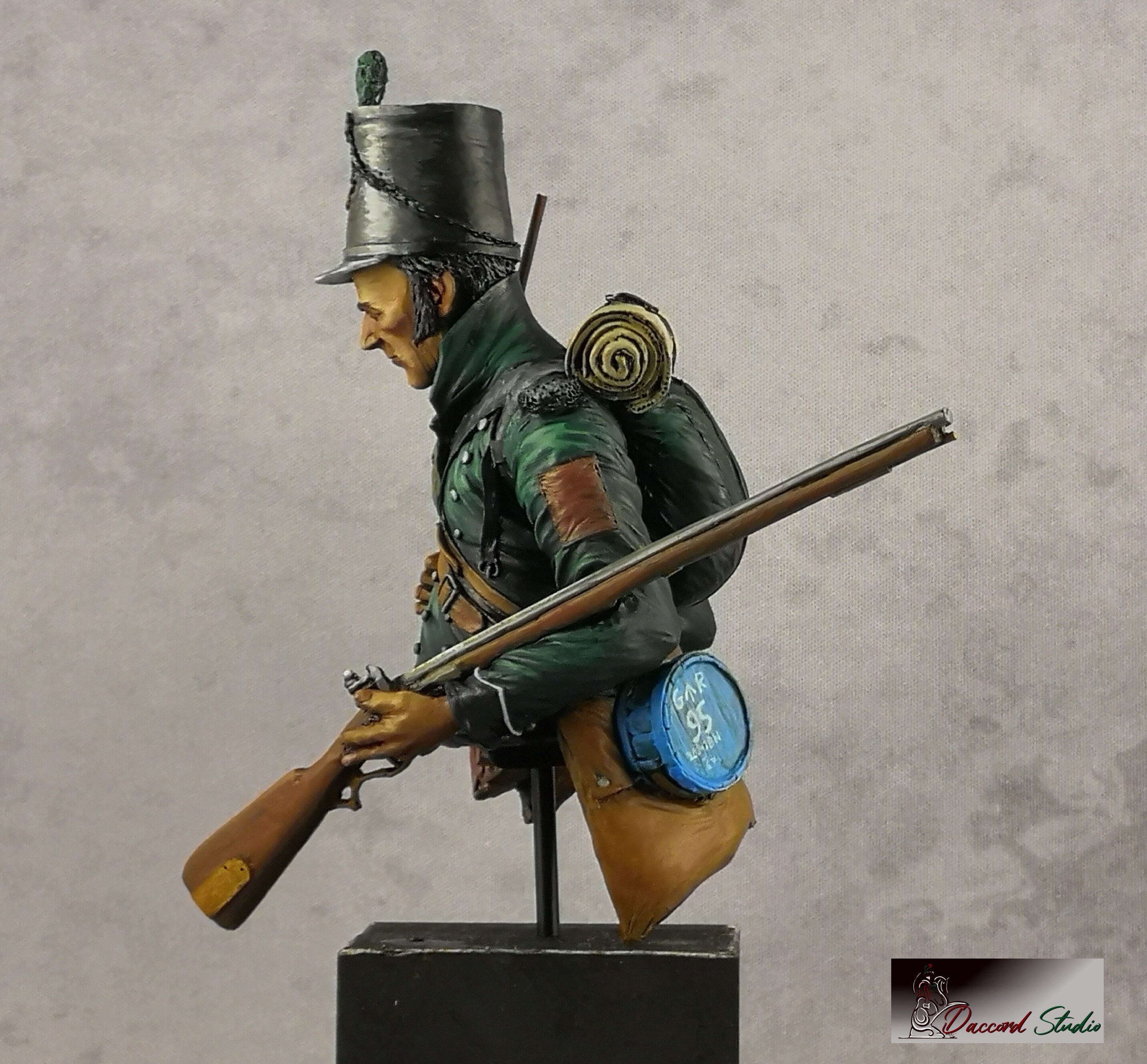 Napoleonic British Sergeant of the 95th Rifles, 1/10 Hand Painted Bust ...