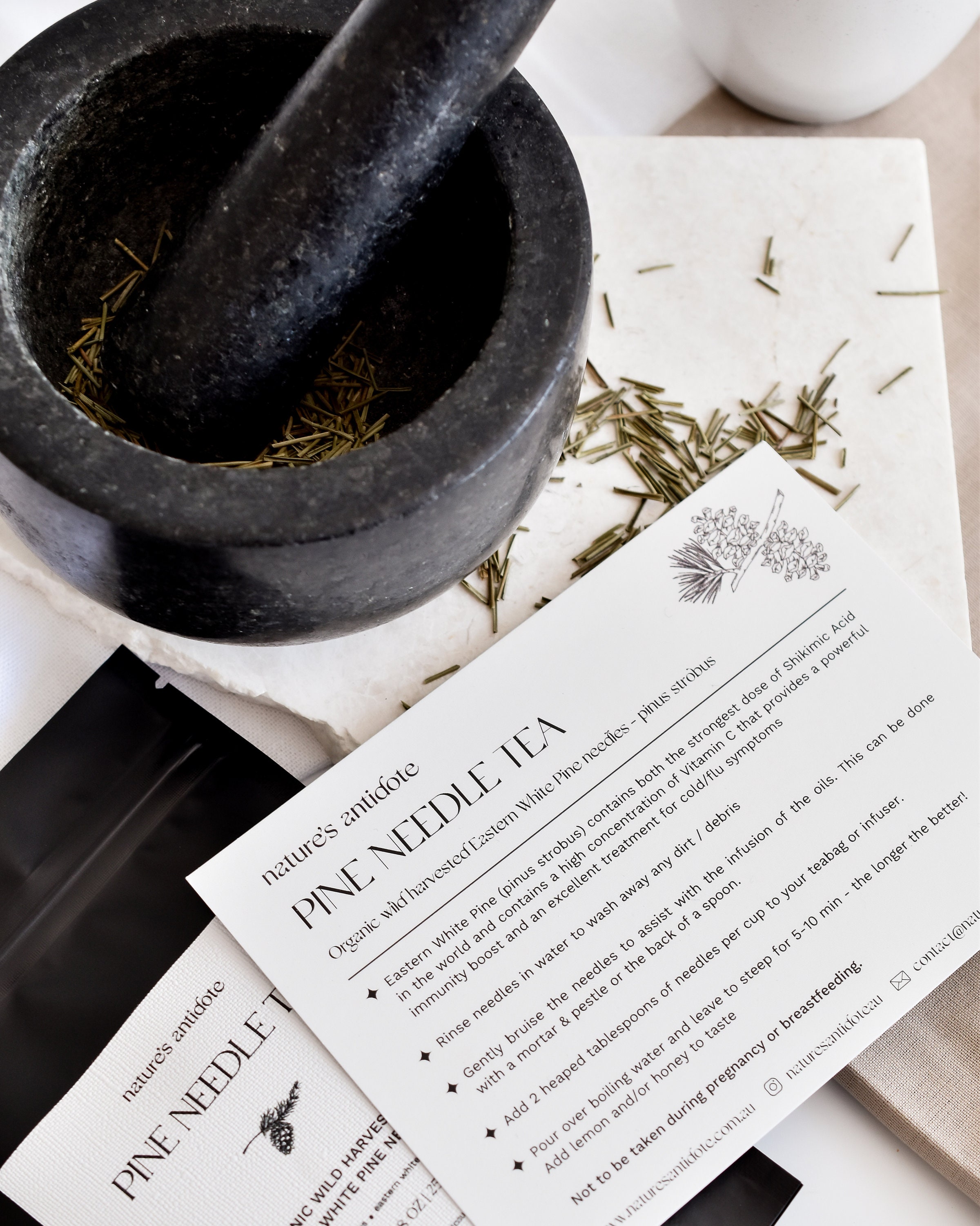 Wild Harvested | Authentic Eastern White Pine Needles - Pinus Stobus - Suramin