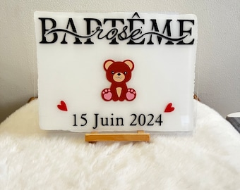 Plaque baptême personnalisée