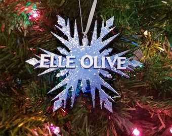 Frozen Name Ornament Customized