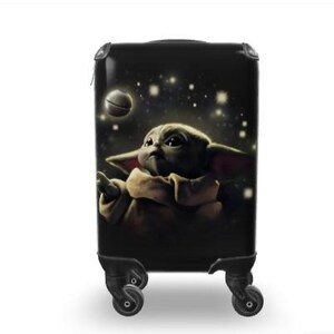 Baby Yoda-koffer | Duurzame Star Wars Grogu-bagage met TSA-slot, 360 spinnerwielen, reistas Cadeau voor vader Vaderdag