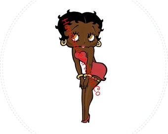 Betty Boop Black Wreath Making