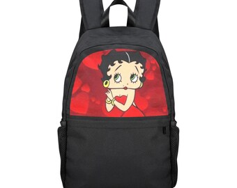 betty boop backpack leather bike Betty Boop Unisex Mini Backpack
