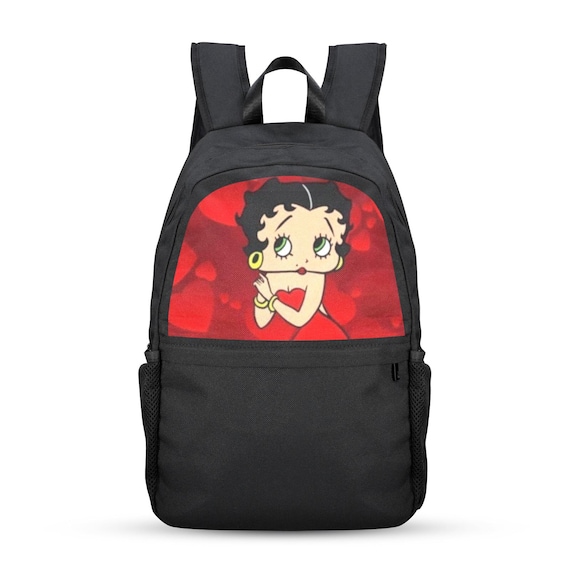 Betty Boop School Backpack – Lightweight Nylon Bag With Laptop