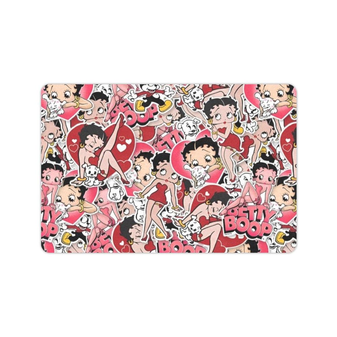 Retro Betty Boop Doormat | Non-slip Indoor Outdoor Mat 24x16in