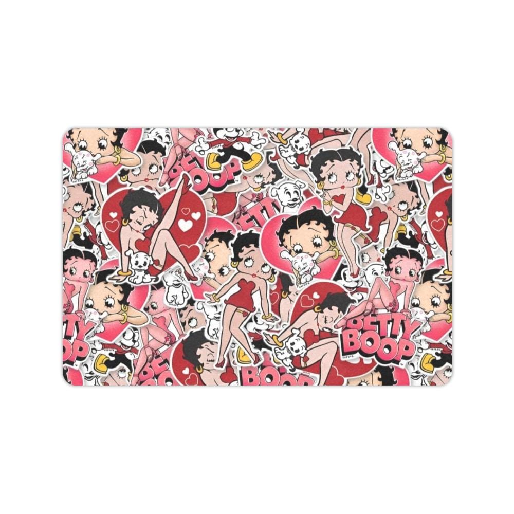Retro Betty Boop Doormat | Non-slip Indoor Outdoor Mat 24x16in