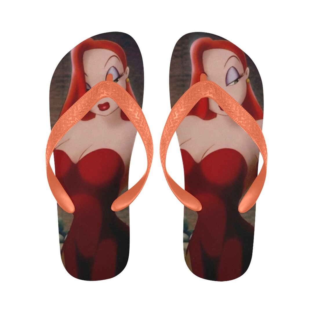 Jessica Rabbit Flip Flops Unisex - Etsy