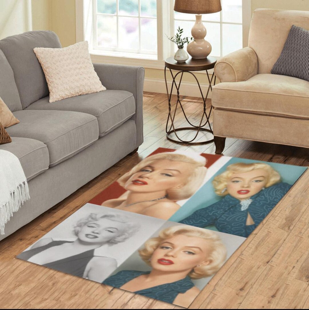 Marilyn Monroe Rug – 84"x60" Vintage Glamour Home Decor – Soft, Non ...