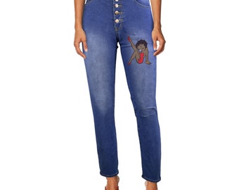 Betty Boop Black Womens Jeans