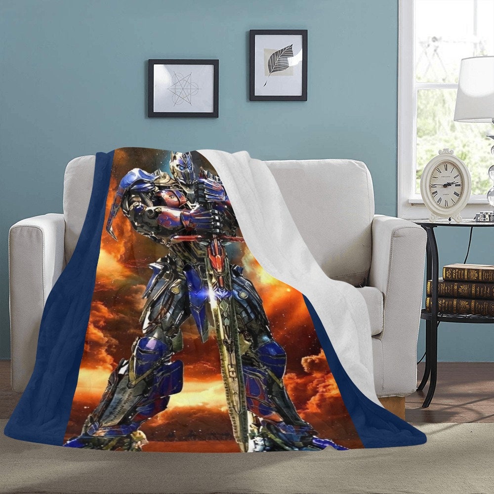 Optimus Prime Transformers Blanket Fleece Halloween Home