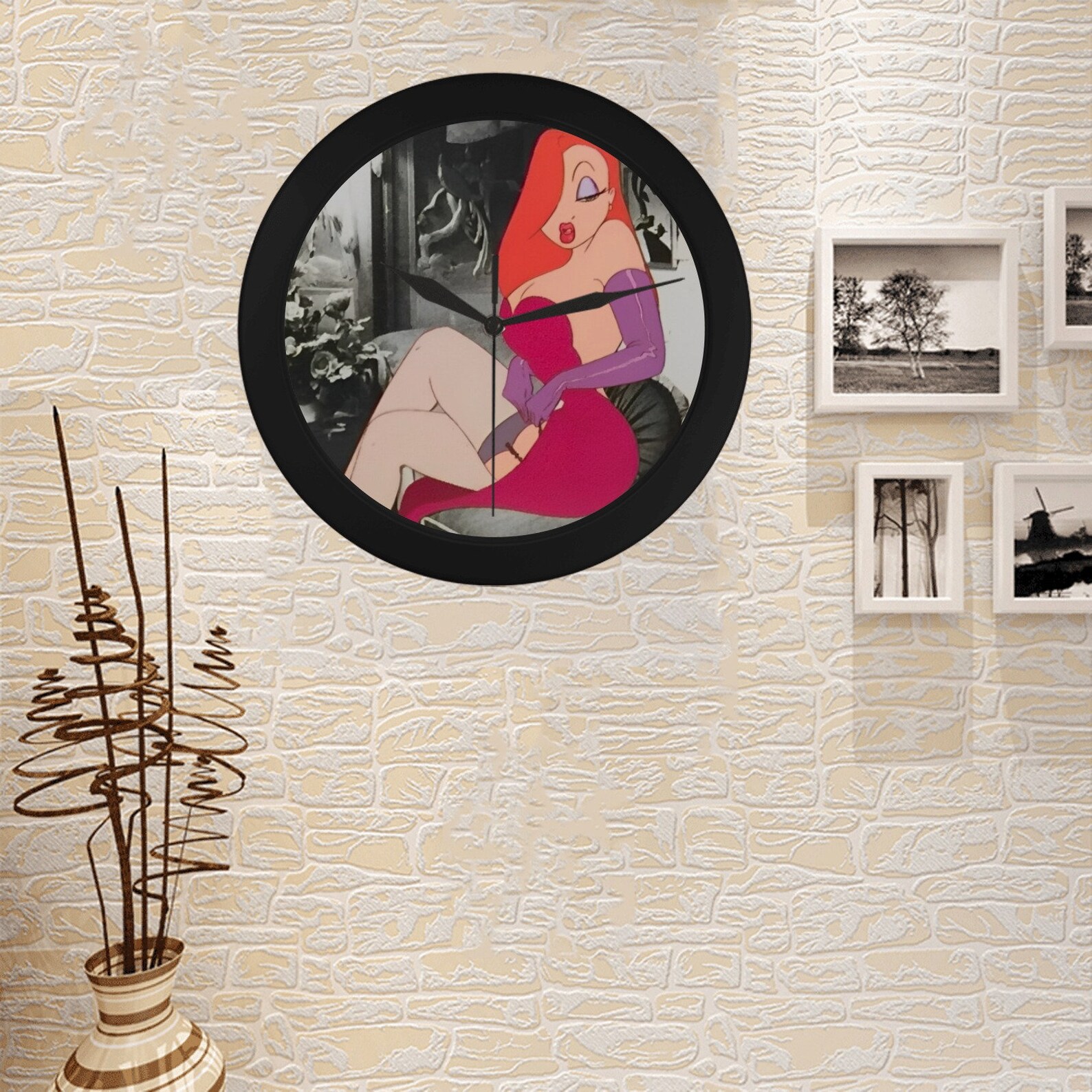 Jessica Rabbit Wall Clock Home Decoration Gifts for Her Birthday ...
