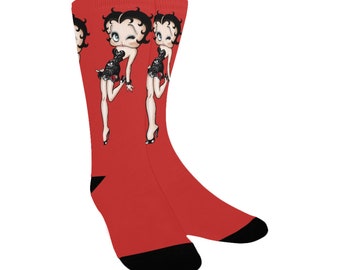 Betty Boop Socks Womens Birthday Gifts For Her Anniversary Travel Valentines Day