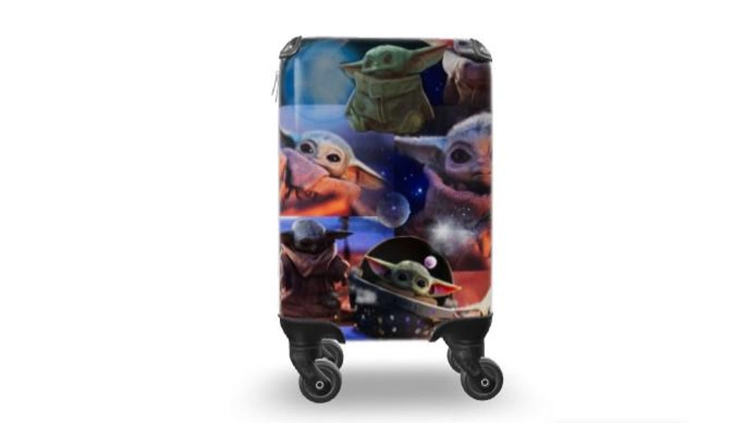 Baby Yoda Suitcase | Durable Star Wars Grogu Luggage With TSA Lock