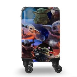 Baby Yoda-koffer | Duurzame Star Wars Grogu-bagage met TSA-slot, 360 spinnerwielen, reistas Cadeau voor vader Vaderdag