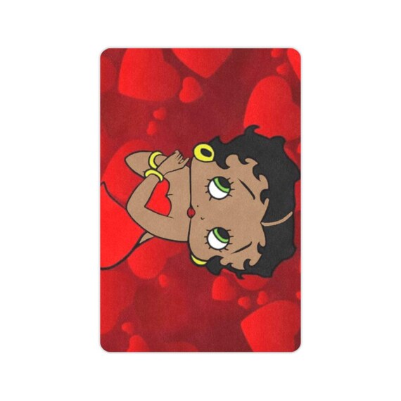 Black Betty Boop Doormat | Non-slip Indoor Outdoor Mat 24x16in