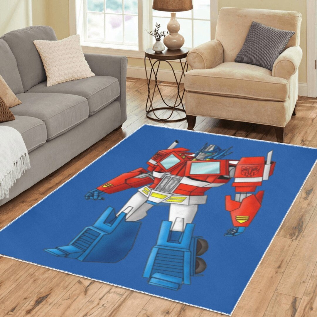 Optimus Prime Area Rug Big Transformers Home Decoration Gifts for Him ...